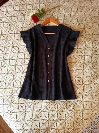 Elegante Blusa Color Negro TL