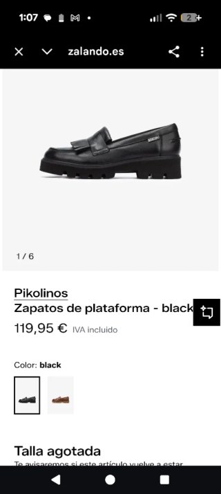 Mocasines Pikolinos Mujer Piel Talla 40