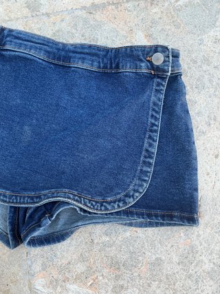 Falda pantalón vaquera Pull and Bear Talla S