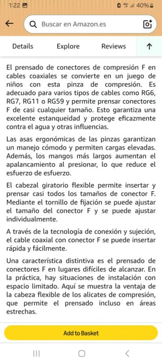 Herramienta Prensadora Azul
