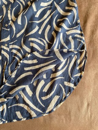 Blusa amplia algodón estampado
