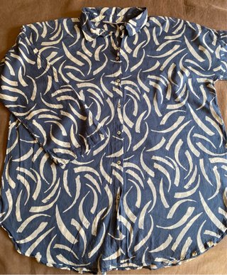 Blusa amplia algodón estampado