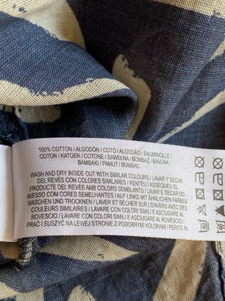 Blusa amplia algodón estampado
