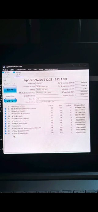 SSD 512GB Apacer AS350