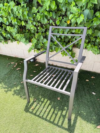 6 Sillas exteriores metálicas de Leroy Merlin
