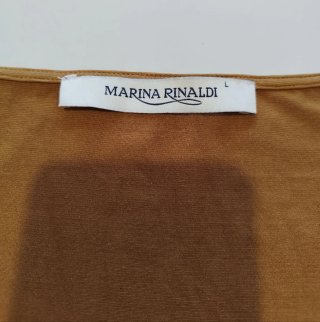 Marina Rinaldi Top Seta Marrone