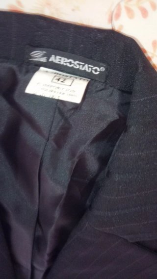 Traje de chaqueta y pantalón negro mujer