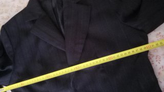 Traje de chaqueta y pantalón negro mujer