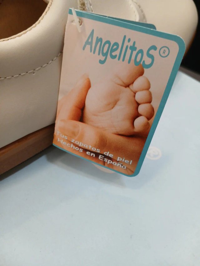 Talla 40 Zapatos Angelitos Beige  piel