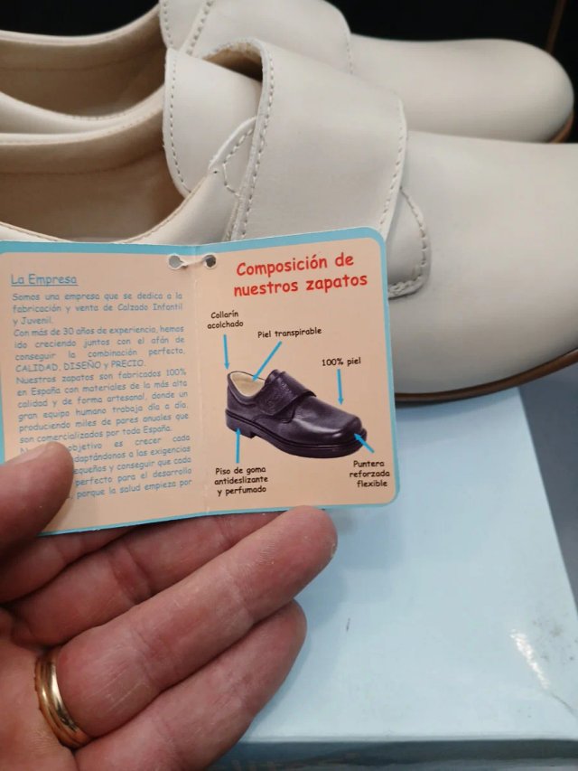 Talla 40 Zapatos Angelitos Beige  piel