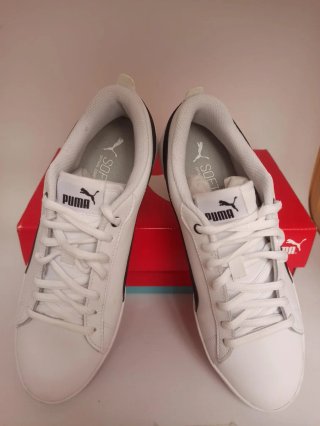 Zapatillas Puma Smash V2 Blancas y Negras