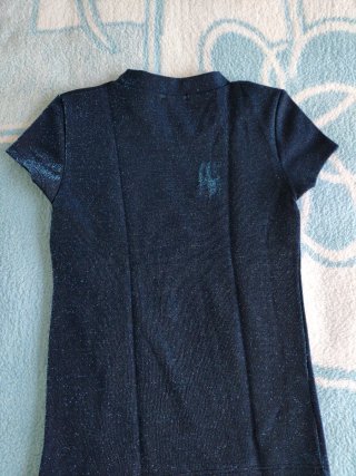 Camiseta Brillante Azul Talla Chica