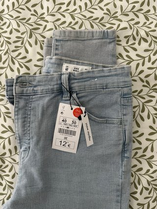 Pantalón vaquero elástico Lefties azul