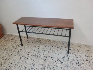 Banco de madera y metal