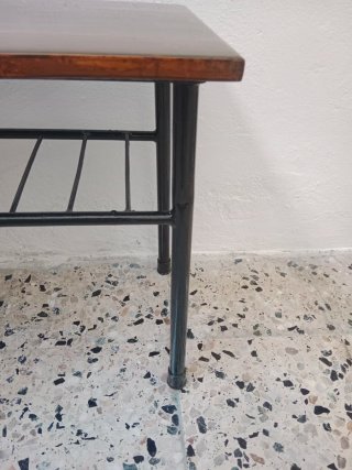 Banco de madera y metal