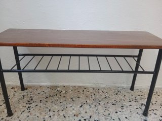 Banco de madera y metal