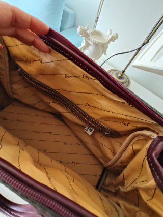 Bolsa de viaje piel y tela