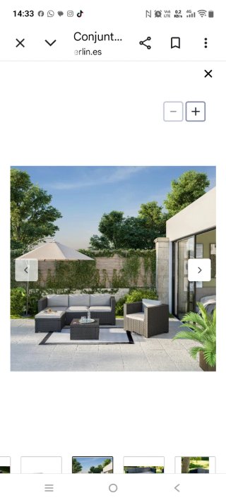 Conjunto de jardín/terraza