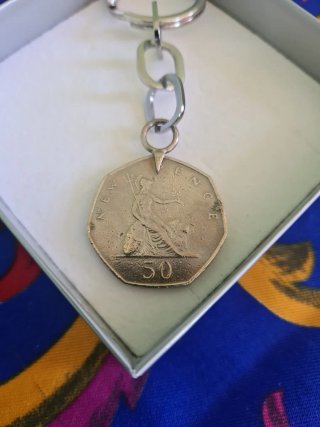 Llavero Moneda Plata 1969