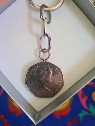 Llavero Moneda Plata 1969