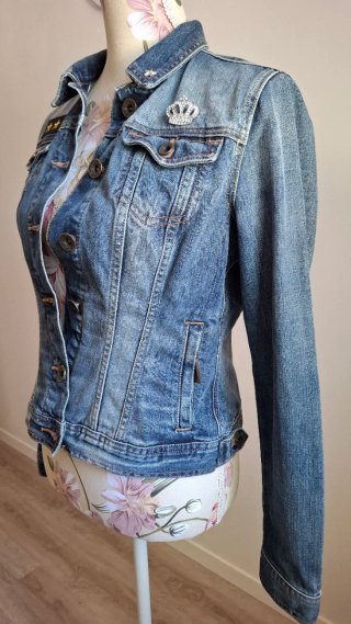 Chaqueta Vaquera Militar Massimo Dutti Mujer