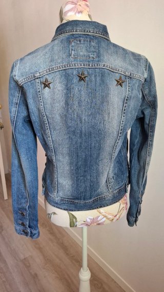 Chaqueta Vaquera Militar Massimo Dutti Mujer