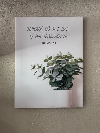 Lámina Jehová es mi luz Salmo 27:1