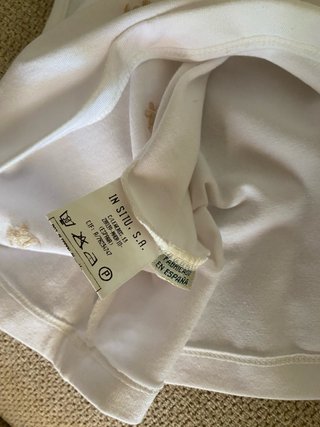 Top Trucco floral blanco talla S