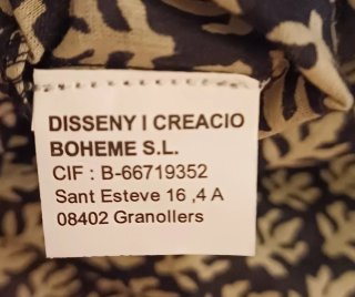 Blusa Creme Bohème Beige y Negra