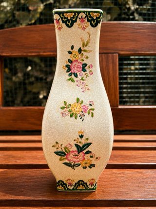 Vaso Royal Satsuma Craquelé Floreale