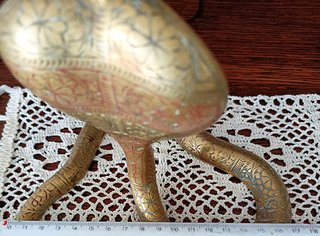 Coppia Candelabri Ottone Serpente Antichi