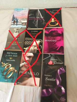 Lote libros de novela romántica y erotica