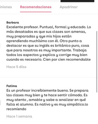 Clases de inglés personalizadas
