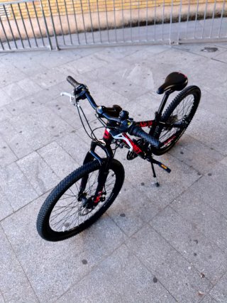 Bicicleta Romet 24 Negro/Rojo