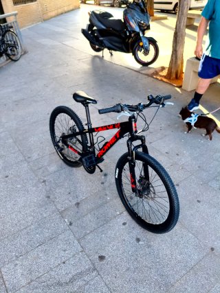 Bicicleta Romet 24 Negro/Rojo