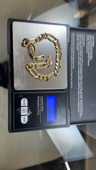 Pulsera Figaro Oro 18k