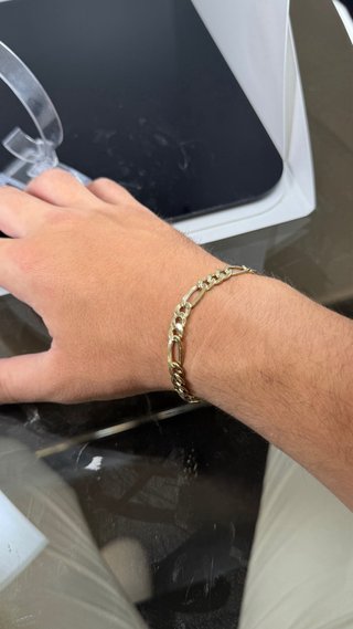 Pulsera Figaro Oro 18k