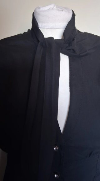 Camicia donna mezza manica nera