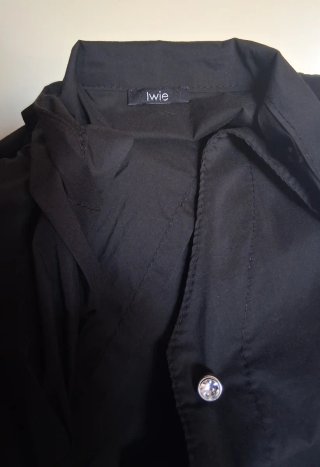 Camicia donna mezza manica nera
