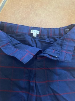 Pantalones Gocco cuadros azul marino
