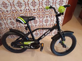 Bicicleta infantil HILAND con ruedines