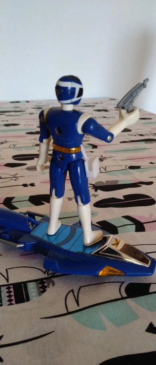 Power Rangers Azul Bandai 97 Aerodeslizador