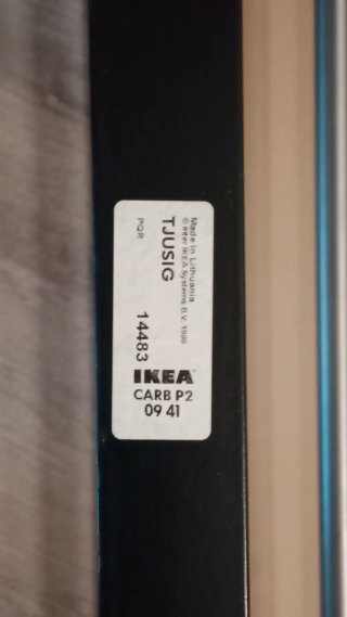 Banco zapatero Ikea TJUSIG negro