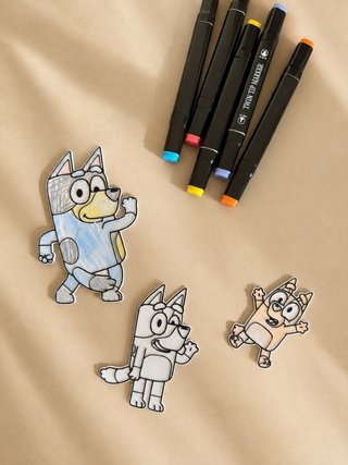 Kit Pintura Bluey Reutilizável