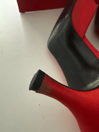 Zapatos Pepe Moreno Raso Rojo bolso a juego