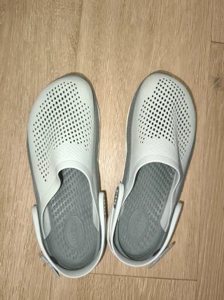 Ciabatte Crocs Literide Unisex Grigio/Bianco