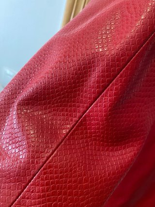 Abrigo Piel Rojo