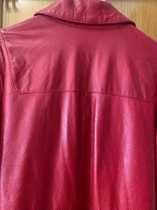 Abrigo Piel Rojo