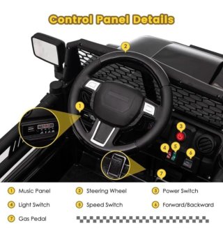 Coche eléctrico infantil con control remoto