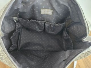 Bolso Pasito a Pasito floral gris